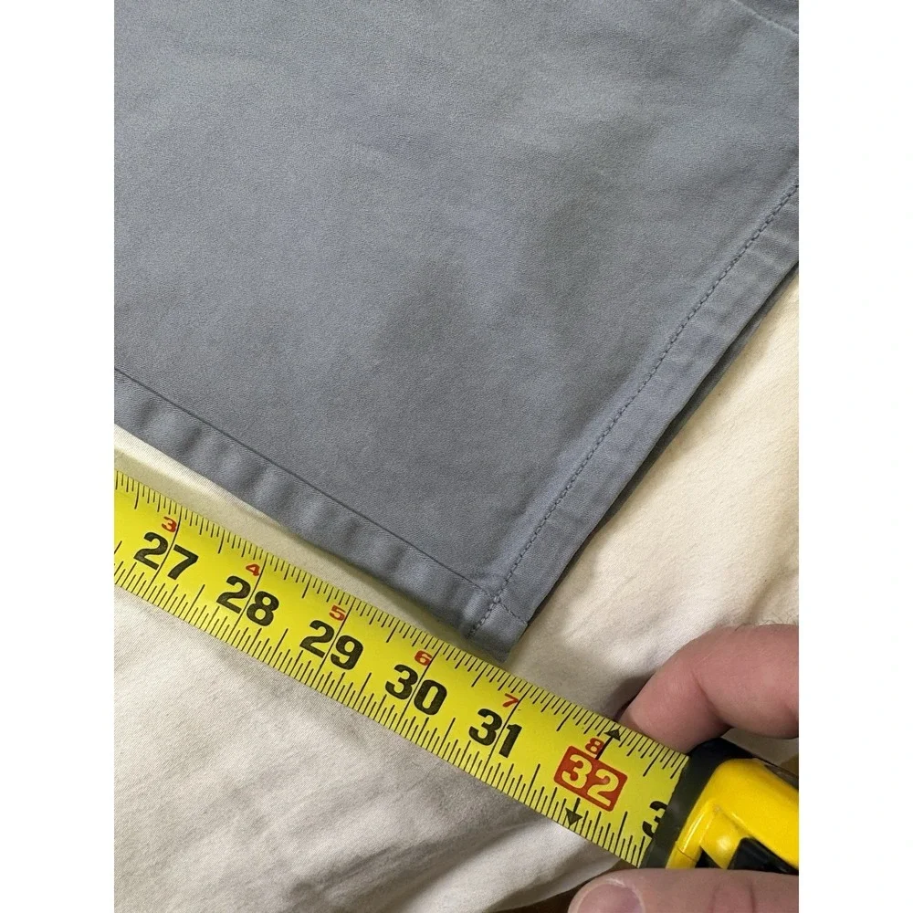 johnnie-O Sawyer Stretch Chino Pants Mens 34x32 Grey Cloudbreak JMPA1330